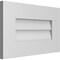 Ekena Millwork Vertical Surface Mount PVC Gable Vent: Non-Functional, w/ 3-1/2"W x 1"P Standard Frame, 20"W x 12"H GVPVE20X1201SN - alternate 2
